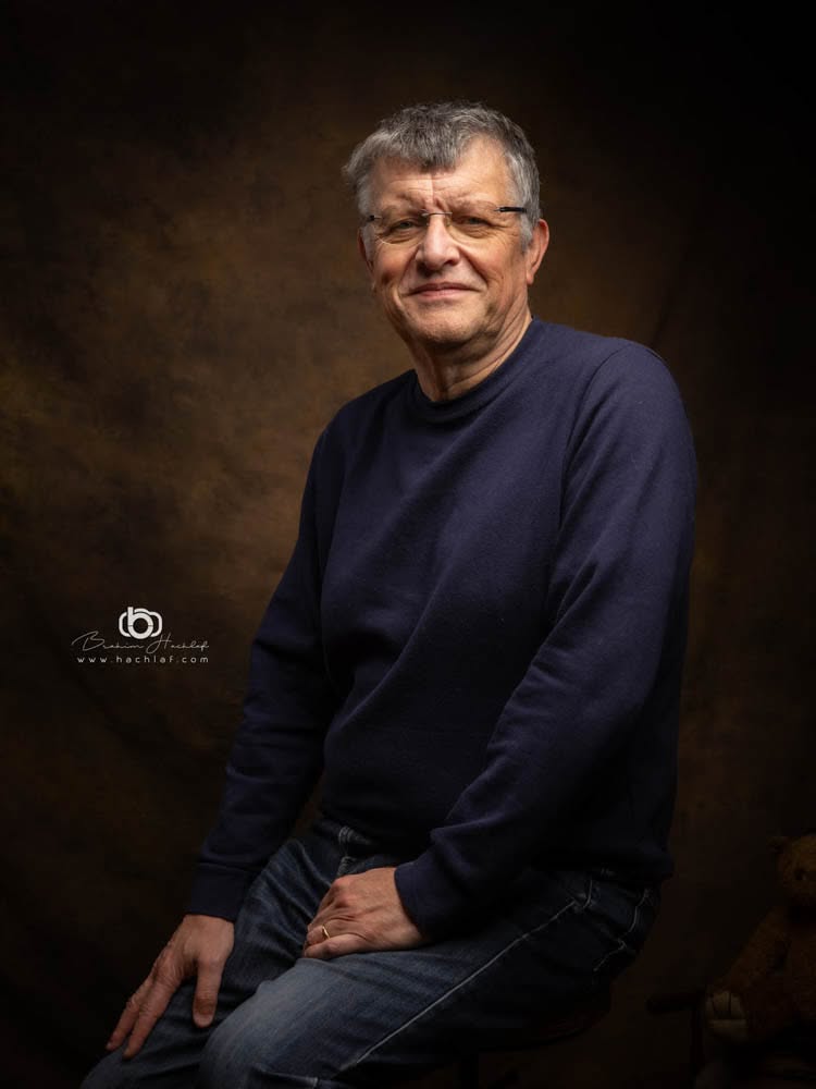 Stand portrait au Marché de Noël de Ligné — Brahim Hachlaf