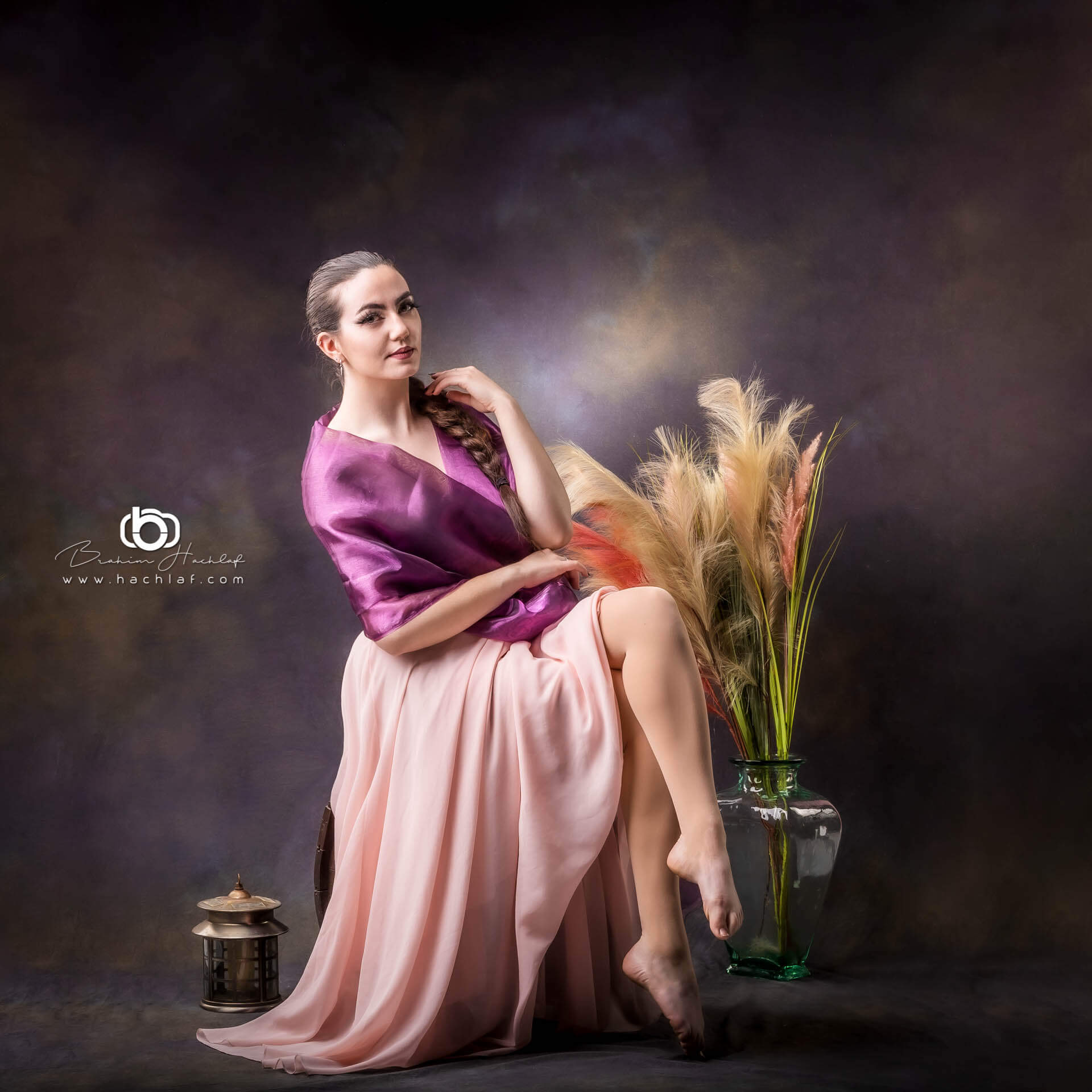Fine art studio rose pampa photographe Nantes